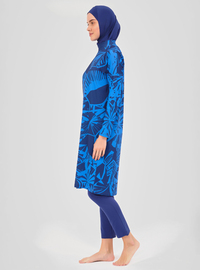 Modest Badeanzug Set Dunkelindigo