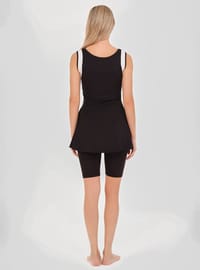Ärmelloses Burkini-Set Schwarz