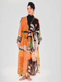 Pamelo-Muster Pareo Orange
