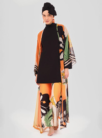 Pamelo-Muster Pareo Orange