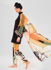 Pamelo-Muster Pareo Orange