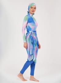 Reflektierendes Muster Pareo Blau