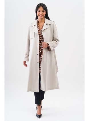 Stone Color - Trench Coat - Olcay