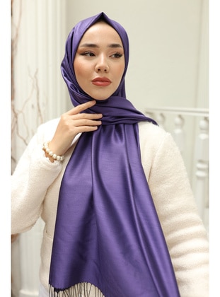 Purple - 50ml - 100% Silk Shawl - Silk Home