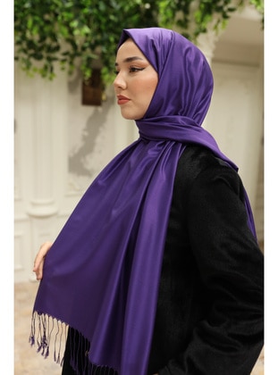 Purple - 50ml - 100% Silk Shawl - Silk Home
