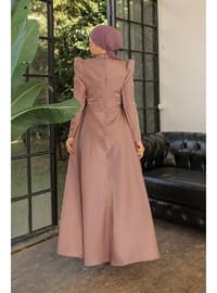 Powder Pink - 1000gr - Modest Evening Dress
