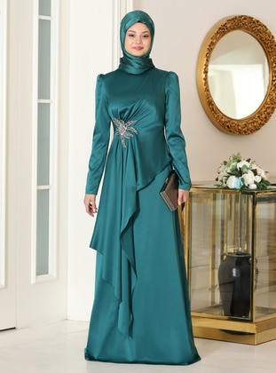 Emerald - Modest Evening Dress - Azra Design