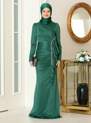 Emerald - Modest Evening Dress - Azra Design