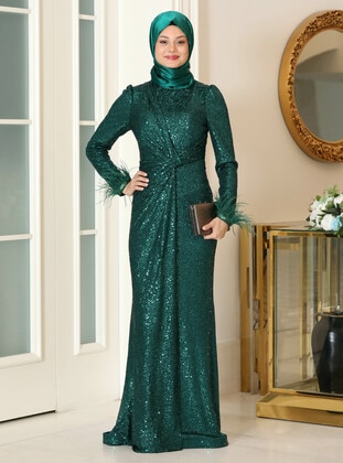 Emerald - Modest Evening Dress - Azra Design