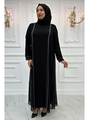 Black - Modest Dress - Amine Hüma