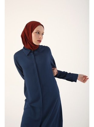 Blue - Cuban Collar - Tunic - ALLDAY