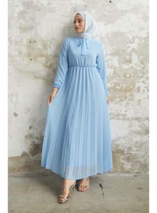 Baby Blue - Fully Lined - Modest Dress - InStyle