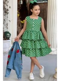 Green - Girls` Dress