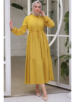 Mustard - Modest Dress - Benguen