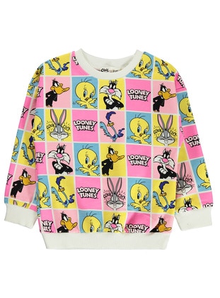Ecru - Girls` Sweatshirt - Looney Tunes