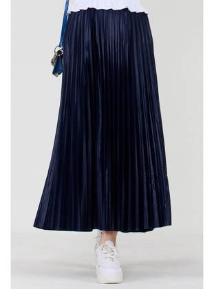 Navy Blue - Skirt - Sevitli