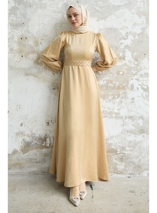 Yellow - Unlined - Modest Dress - InStyle