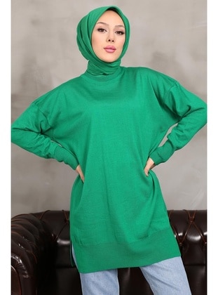 Green - Knit Tunics - İmaj Butik