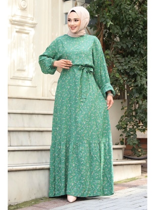 Green - 300gr - Modest Dress - Tesettür Dünyası