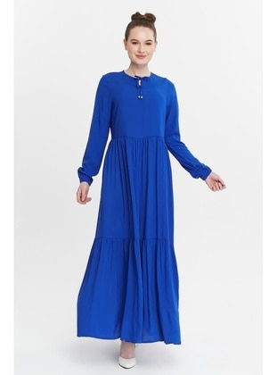 Blue - Modest Dress - Jamila