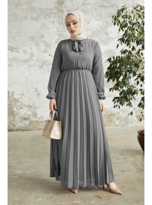 Anthracite - Fully Lined - Modest Dress - InStyle