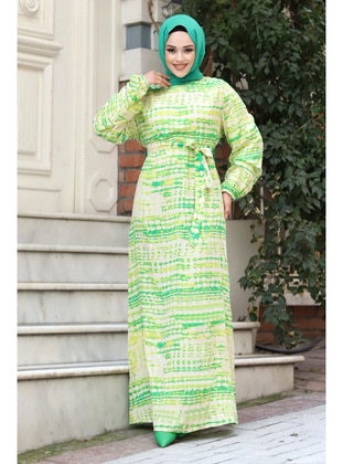 Green - 300gr - Modest Dress - Tesettür Dünyası