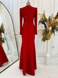 Red - Modest Evening Dress