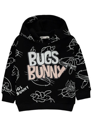 Black - Girls` Sweatshirt - Bugs Bunny