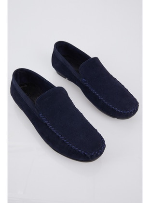 Navy Blue - Men Shoes - Tonny Black