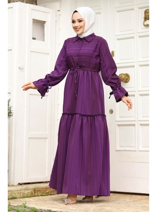 Purple - 500gr - Modest Dress - Tesettür Dünyası