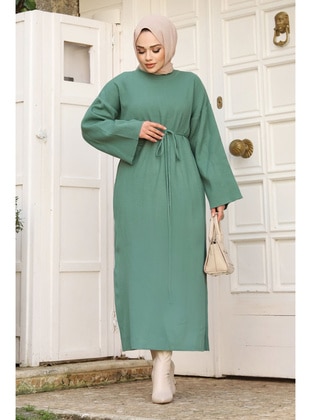 Mint Green - 350gr - Modest Dress - Tesettür Dünyası