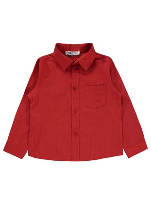أحمر - قميص للأولاد - Civil Boys