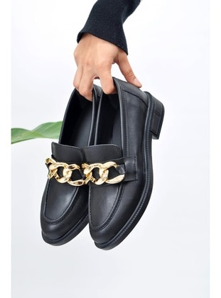 Rugan Tokalı Ayakkabı 816 - Siyah