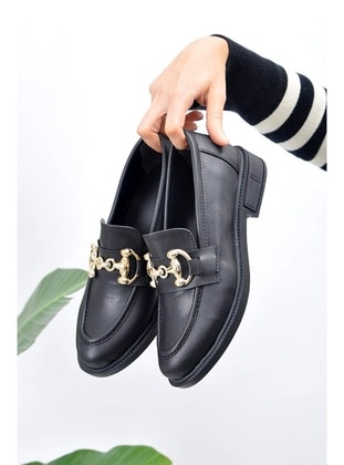 Black - Flat - Flat Shoes - Bestenur