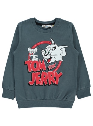 Anthracite - Boys` Sweatshirt - Tom & Jerry