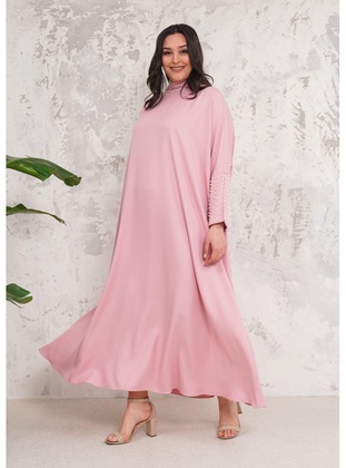 Powder Pink - Modest Evening Dress - Maymara