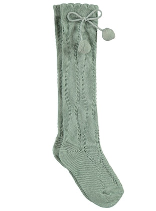 Mint Green - Girls` Socks - Katamino