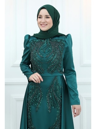 Emerald - Plus Size Evening Dress - Amine Hüma