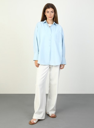 Light Blue - Blouses - Benin