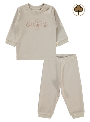 Light Beige - Baby Pyjamas - Civil Baby
