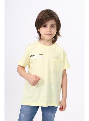 Yellow - Boys` T-Shirt - Toontoy