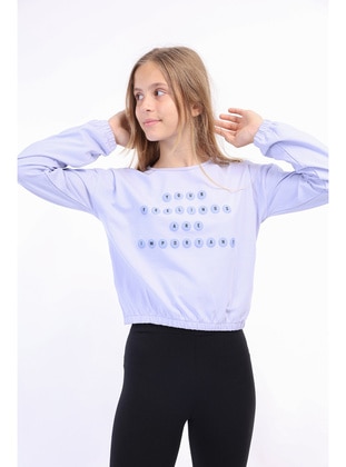 Light Blue - Girls` T-Shirt - Toontoy