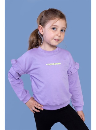 Lilac - Girls` Sweatshirt - Toontoy