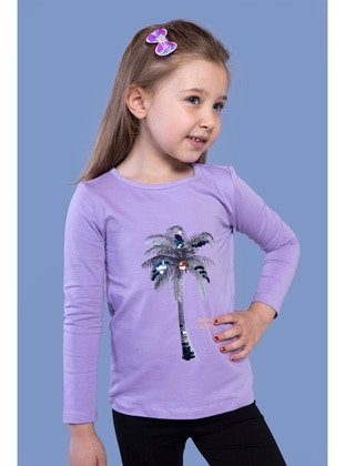 Toontoy Lilac Girls` Sweatshirt