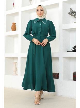 Emerald - Unlined - Modest Dress - İmaj Butik