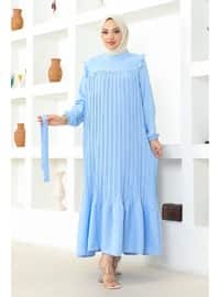 Baby Blue - Unlined - Modest Dress