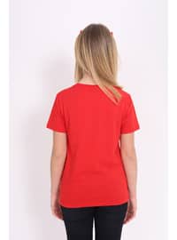 Red - Boys` T-Shirt