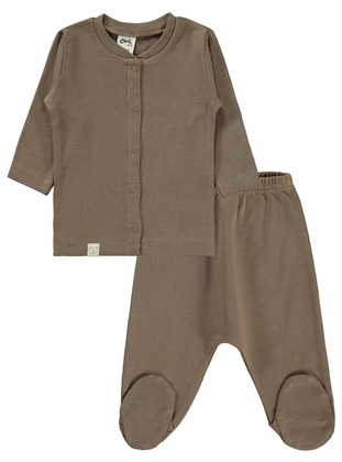 Brown - Baby Pyjamas - Civil Baby
