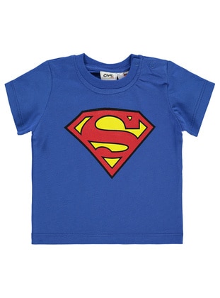 Saxe Blue - Baby T-Shirts - Superman