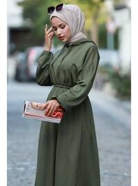 Khaki - Modest Dress